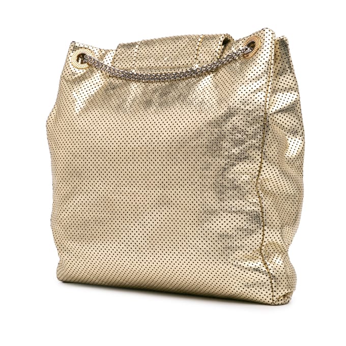 Chanel Perforated Leren Tote