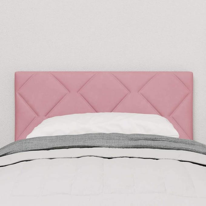vidaXL - Hoofdbord - Roze - 80 - cm - Fluweel