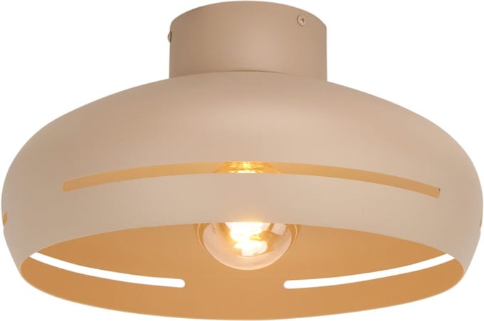 Chericoni Striscia Plafondlamp - Ø35 cm - Zand - E27 - Metaal