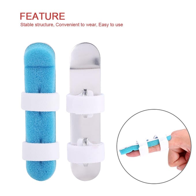 Vinger Kikker Spalk Aluminium Kneedbaar Ondersteunende Brace Deformatie Correctie L L(for 6.5-9kg) blue