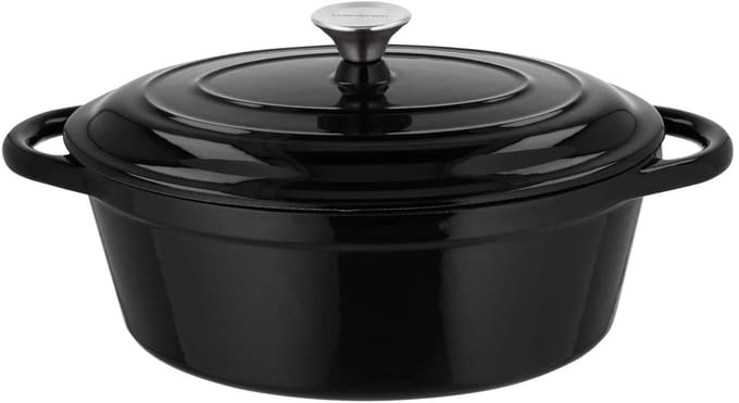 Livarno Home Gietijzeren pan 29 cm 4,8 L Zwart