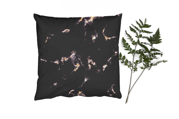 Sierkussens - Kussentjes Woonkamer - 60x60 cm - Goud - Edelstenen - Agaat steen - Geode