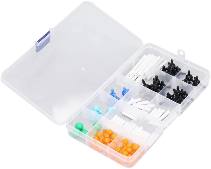 Dailygoods- Structuurmodel Levendige Kleuren - Educatieve Set - Moleculaire Modelkit - Chemische Structuren - Bouwmodellen - Veilig en Duurzaam