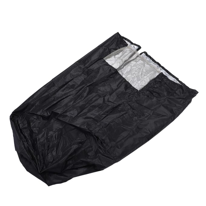 Housse de Réfrigérateur Tissu Oxford 210D Imperméabilisation Ajustement Sécurisé Ouverture Frontale pour Intérieur Extérieur 23in black