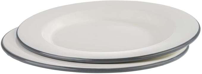 APS Serviesset - 2-Delige Set - Grijs - Ø 26 cm - Vaatwasserbestendig - Breukvast - Stapelbaar