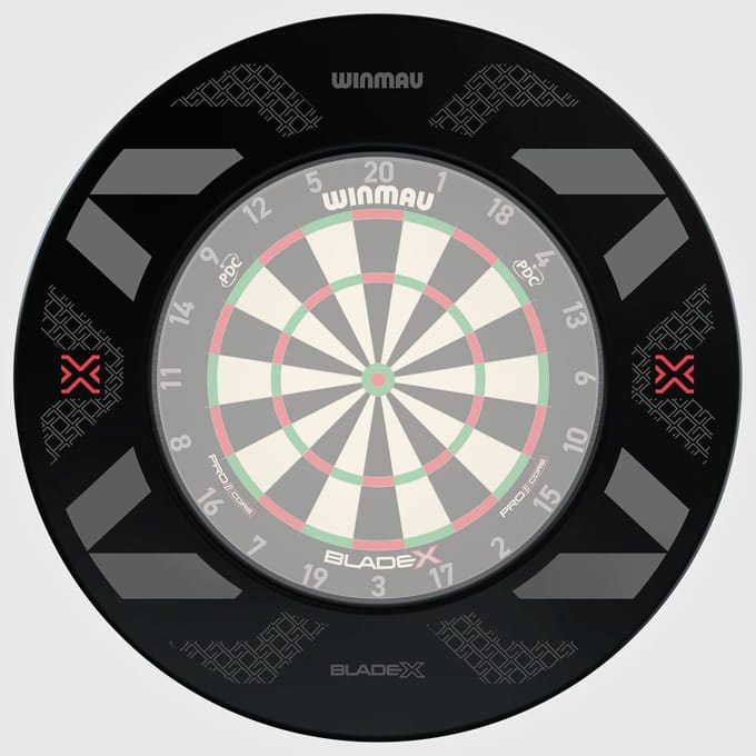 Winmau Blade X Black Red - Dartbord Surround