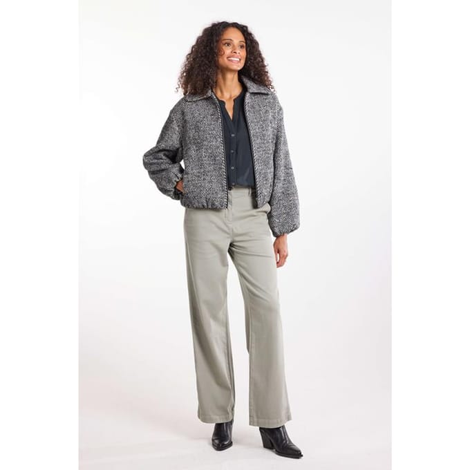 DIDI Dames Bomber City Black herringbone maat 42