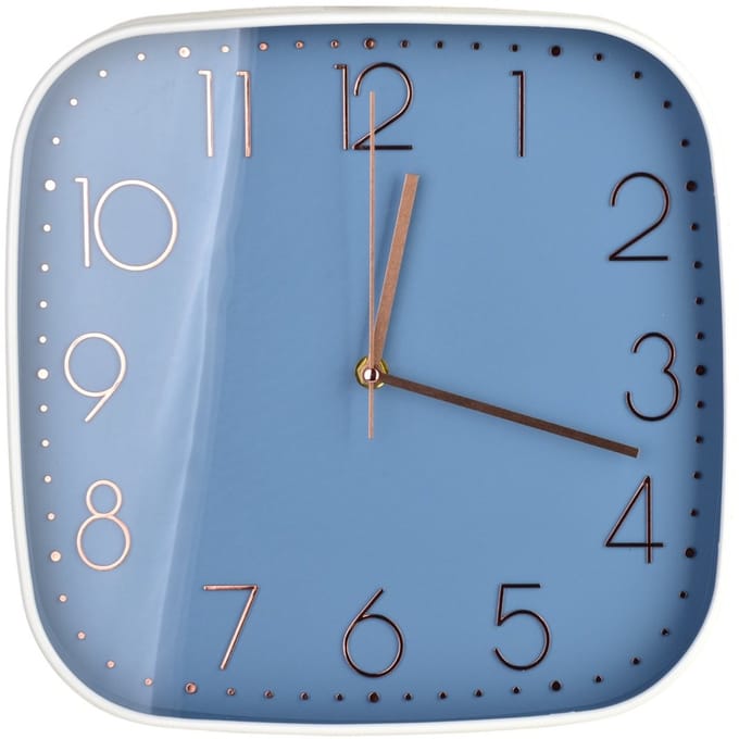 MONDEX - RAMSEY Klok - 30 x 30 x 4cm - Blauw
