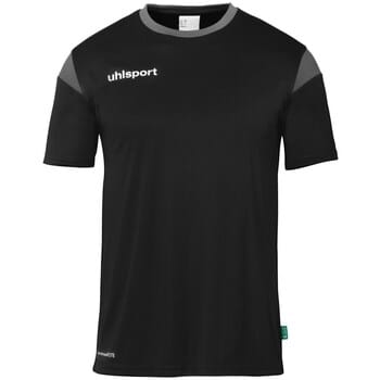 Uhlsport Squad 27 Shirt Korte Mouw Heren - Zwart / Wit | Maat: L