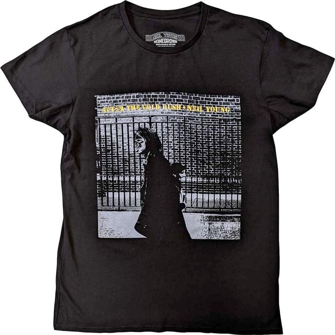 Neil Young - After The Gold Rush Heren T-shirt - S - Zwart