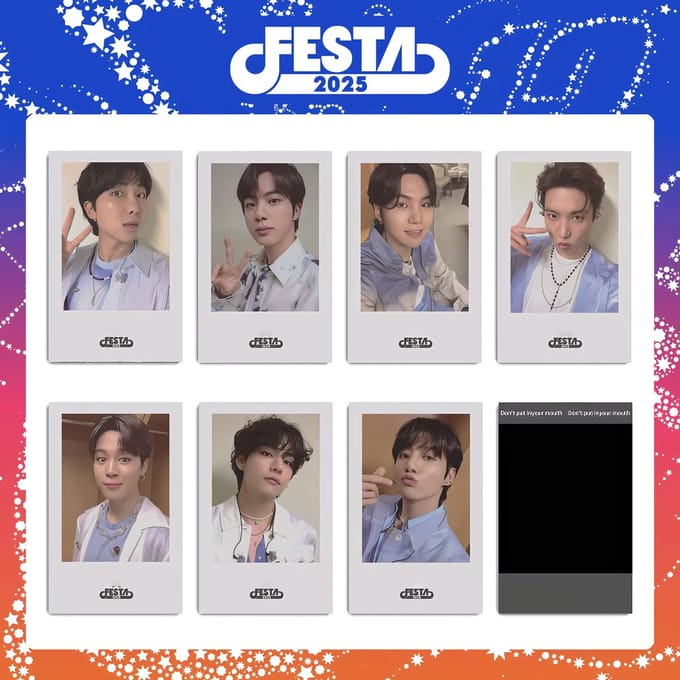KPOP 7Pcs/Set 2025 FESTA Photocards variant 1 [Fotokaarten]