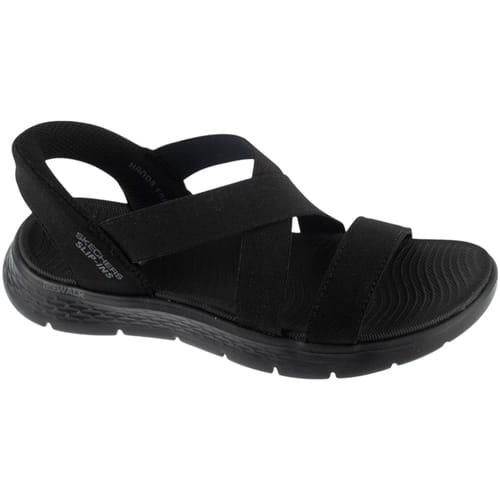 Skechers Slip-ins: GO WALK Flex dames sandalen zwart - Maat 36