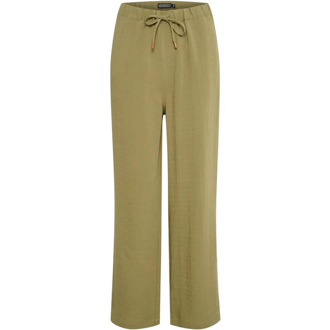 SOAKED IN LUXURY SLCamile Pants - Loden Green Green