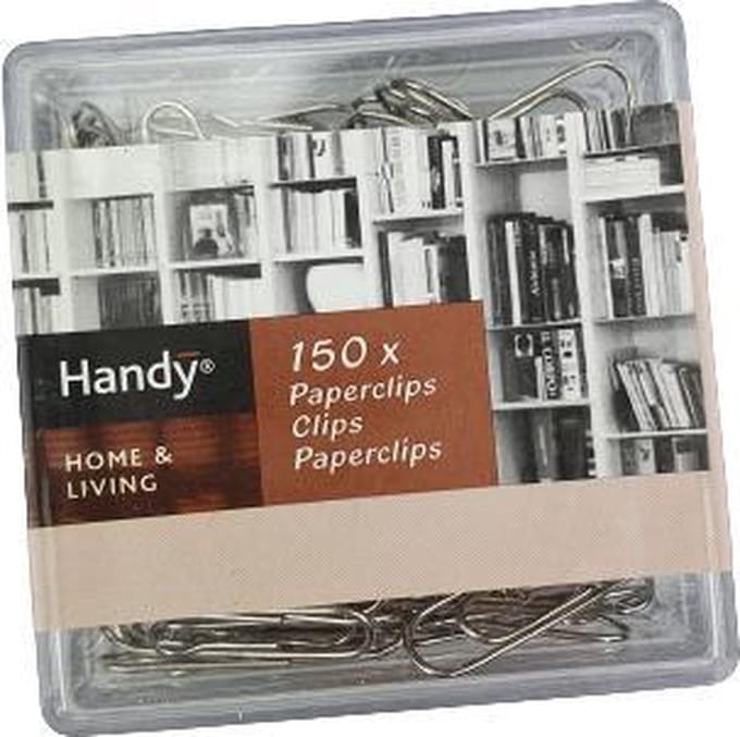 Handy Paperclips - Zilver - Metaal - 150 Stuks