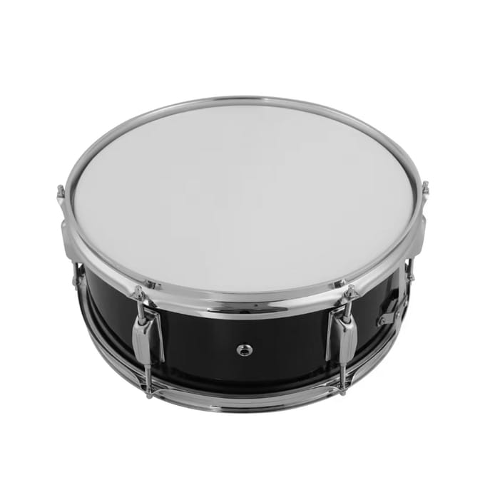 12 inch snaredrum met drumstokken schouderriem drumsleutel percussie-instrument voor studenten zwart