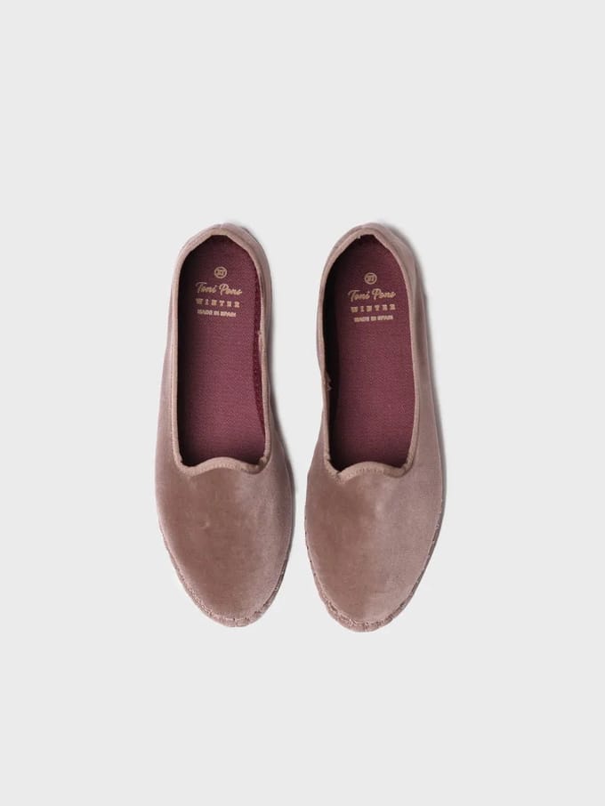 Dames ballerina's van fluweel | CLAUDINA