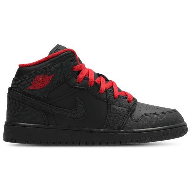 Jordan Aj1 Mid Kindersneakers - Zwart - Maat 40 - Leer
