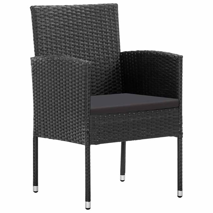 vidaXL - 5-delige - Tuinset - zwart
