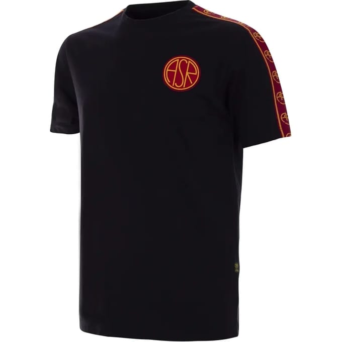COPA - AS Roma Black Taper T-Shirt - Mannen - Zwart - M