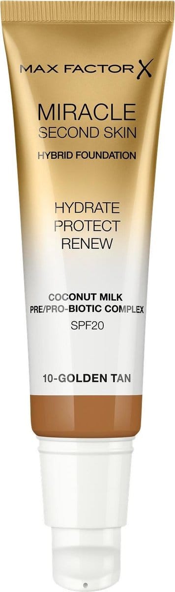 Max Factor Miracle Second Skin Foundation - 10 Golden