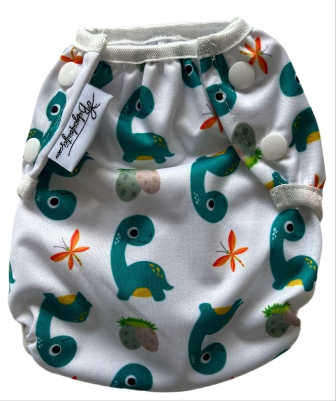 Wasbare zwemluiers baby - Dino design - 3-15kg