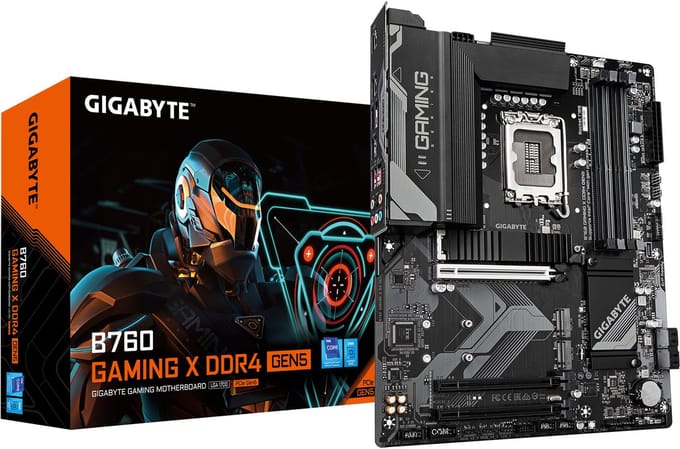 GIGABYTE B760 GAMING X DDR4 GEN5 Moederbord - Intel B760 - Intel LGA1700 - DDR4 RAM - ATX