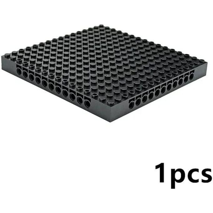 Compatibel MOC 65803 16x16 Basisplaat Bouwstenen Doe-het-zelf Speelgoed Set Voor 98138 Pixel Art Afbeelding Leduo black