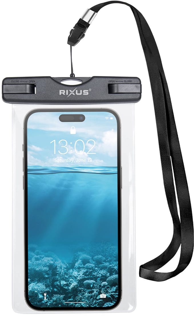 Rixus RXBG17 Sponge Waterproof Phone Bag Black
