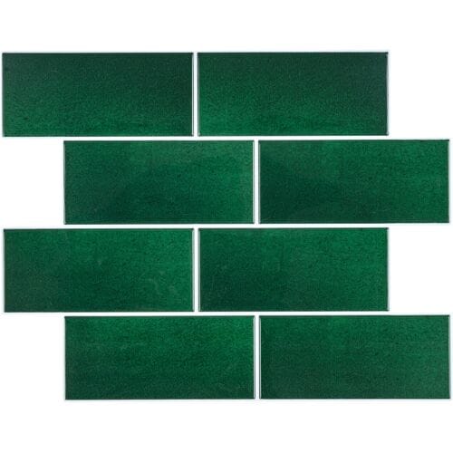 LIVARNO Decoratieve plaktegels, 10 stuks (Groen)