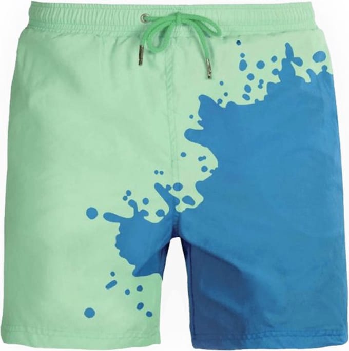 Sea'sons- Kids-Jongens zwembroek Solid -Blauw groen - Maat 104