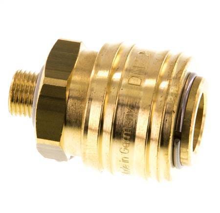 Messing DN 7.2 (Euro) Luchtkoppeling Snelkoppeling G 1/8 inch Buitendraad