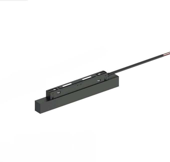 Magnetische Voedingsconnector 48V - 200W - Voor magnetische rails - Zwart
