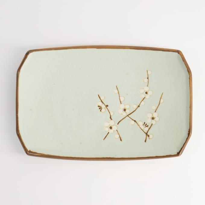 Tokyo Design Studio – Soshun Serveerschaal – Groen – 22 x 14.5 x 2.3 cm