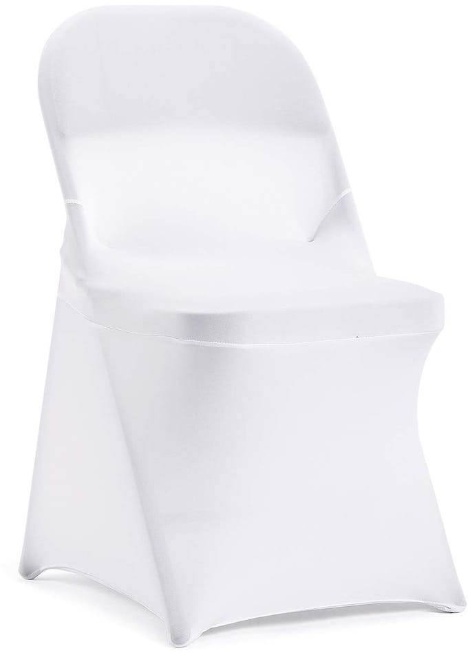 Stoelhoes voor bruiloft, feest, diner, banket, evenement (6, wit)