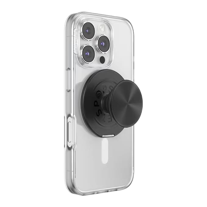 PopSockets PopGrip met Magnetische Ring Kick-Out & Stand - Radial Black