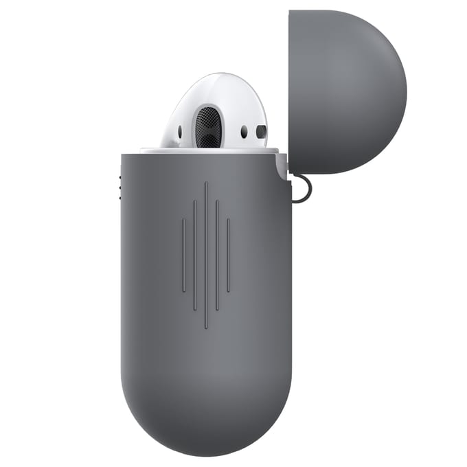 KeyBudz Elevate Protective Silicone Case voor de Apple AirPods 1 / 2 - Earl Grey