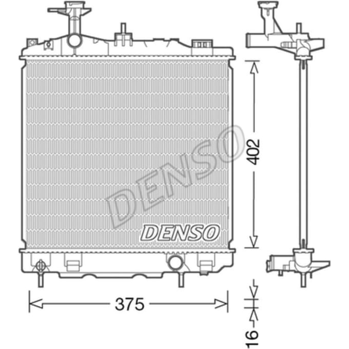 Radiator, motorkoeling DENSO DRM45041