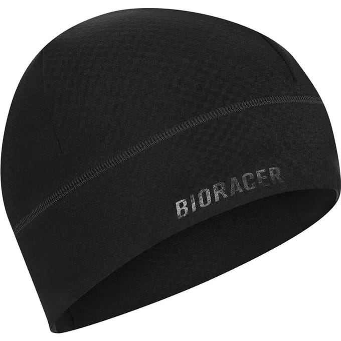 BIORACER Fietsmuts Winter Isolerend Waterafstotend Unisex - Thermische Muts Zwart