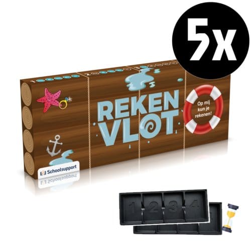 Rekenvlot Leitnerbox 5-Set Incl. Zandlopers