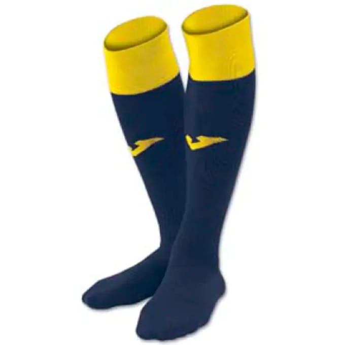 Joma Calcio 24 Voetbalkousen - Marine / Geel | Maat: 28-33