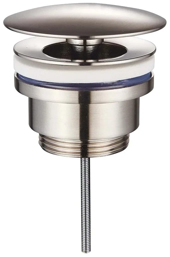 DutchLine Afvoerplug - Luxe Vaste Waste 5/4 – Geborsteld staal
