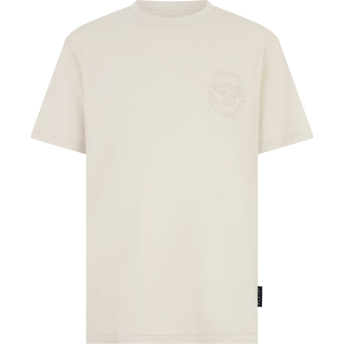 Round Neck T-Shirt Raw Edge Monogram Monogram