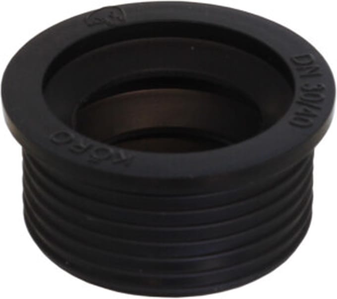 De Beer Sifonmanchet: Zwart 40x32mm