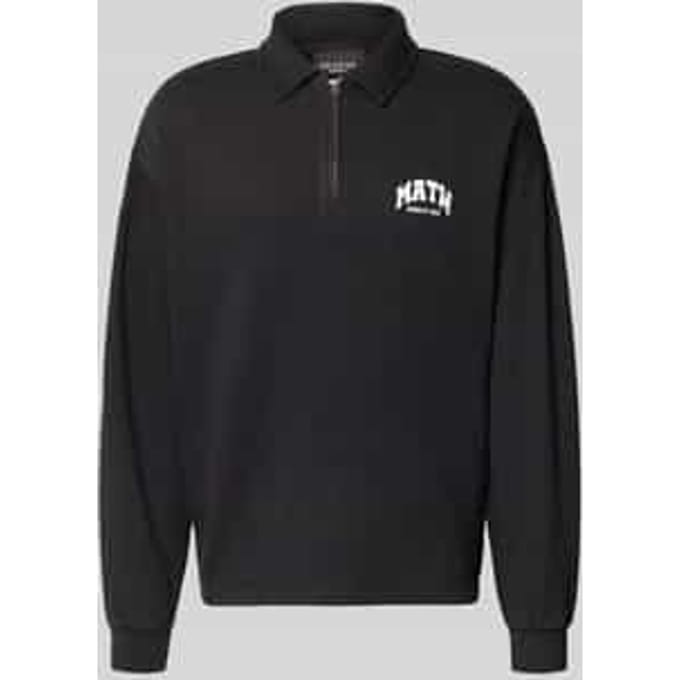 Sweatshirt met labeldetail