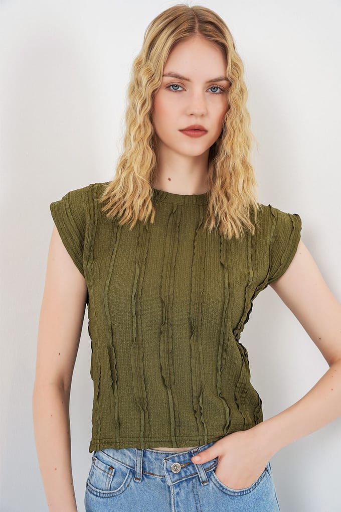 Gestreepte Gebreide Pullover Blouse