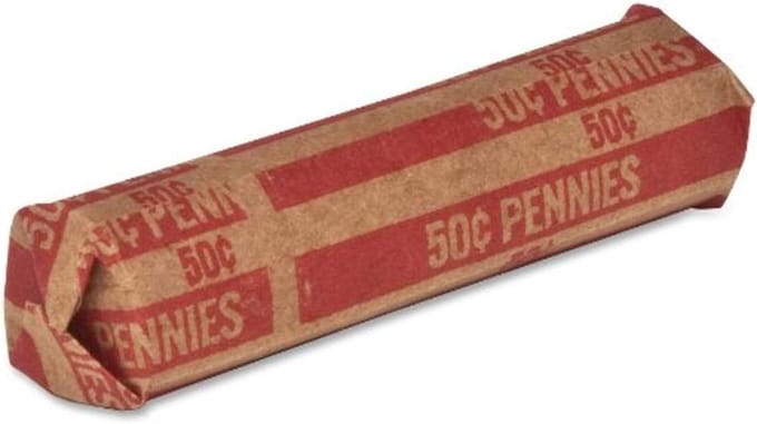 Munt Rollers - Munten Verpakker - Geld Tellen - Precisie Maatvoering - 60 Lb Kraft - Rood