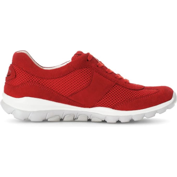 Gabor rollingsoft sensitive 66.966.38 - dames rollende wandelsneaker - Rood - maat 44 (EU) 9.5 (UK)