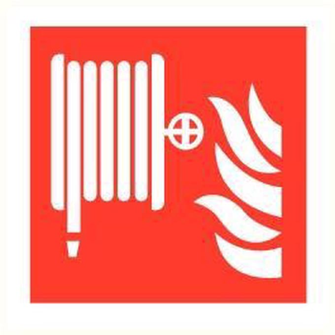 Veiligheidspictogram brandhaspel sticker