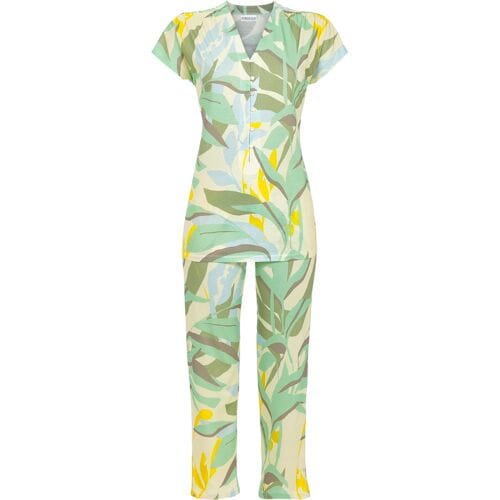 Bonte pyjama bladeren Ringella - Groen - Maat - 38