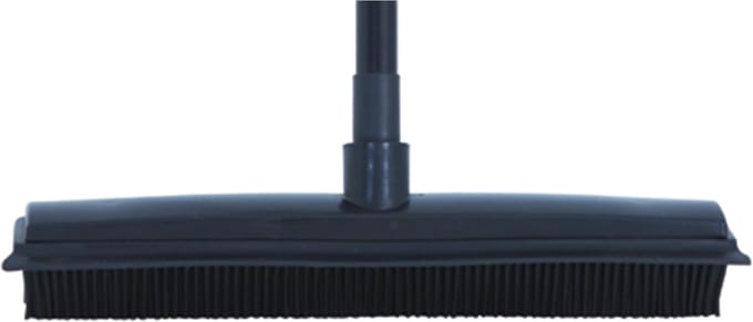MSV Telescopische Mop met Rubber Head 69/120 cm - Zwart